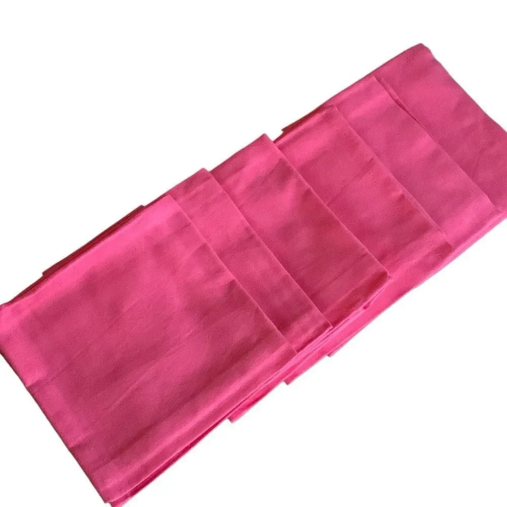 Set of 6 Fuchsia Pink Cotton Cloth Napkins, 20x20, Dinner Luncheon Party Linens